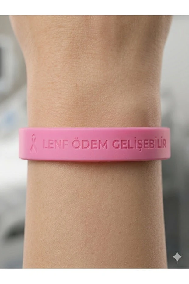 goldenform Lenfödem Uyarı Bilekliği – Bu Kolumu Kullanmayın – Gömme Baskı (Silinmez) – 1 Adet