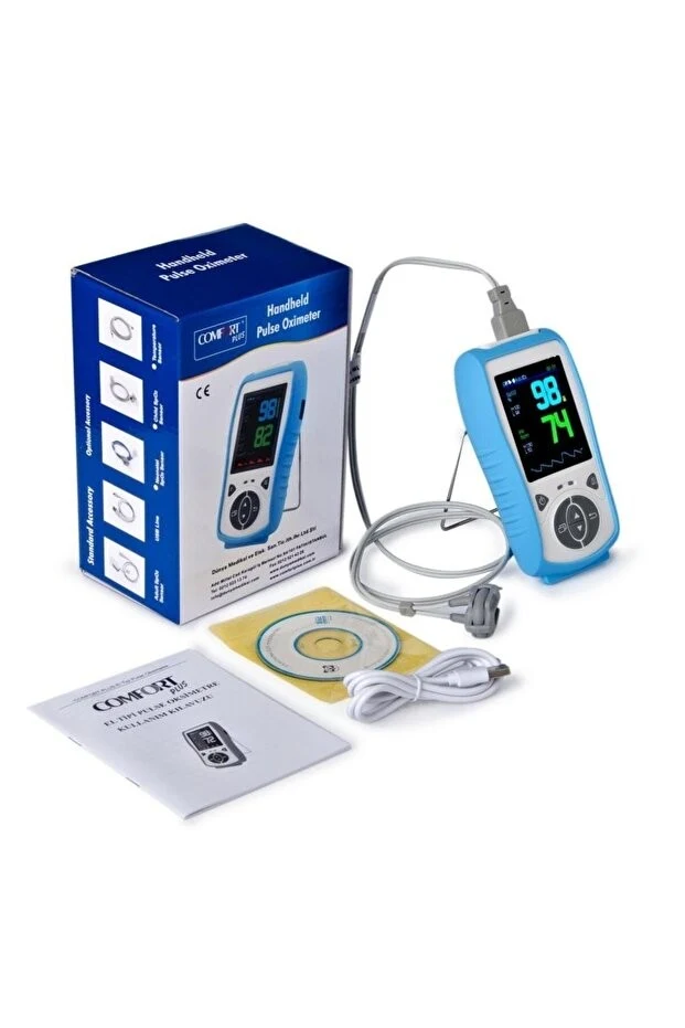 Medikalbirlik Comfort Plus El Tipi Yenidoğan Pulseoksimtre (Hem Pilli Hem Şarjlı)